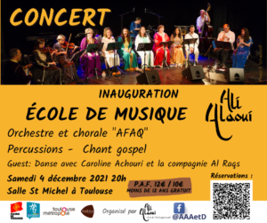 CONCERT D'INAUGURATION DE L’ÉCOLE DE MUSIQUE @ FRANCE/TOULOUSE / Salle St Michel