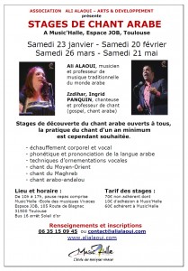Stages de chant 2016