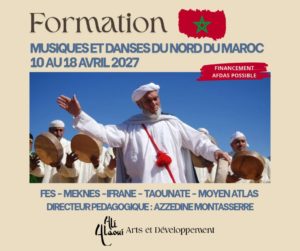 FORMATION MUSIQUES ET DANSES AU NORD DU MAROC @ MAROC/MEKNES/FES/TAOUNATE:MOYEN ATLAS